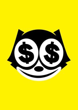 Felix the Cat Dollar Signs