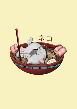 ramen cat