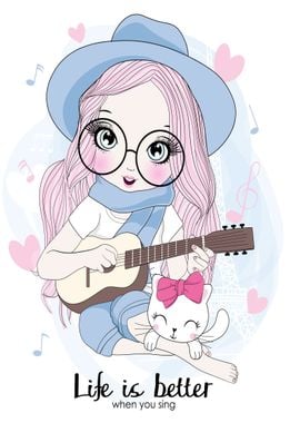 girl  guitar