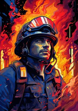 Firefighter Flame