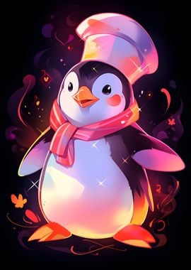 Cute Penguin Chef