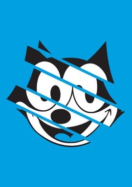 Felix the Cat Smile Blue