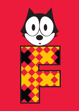 Felix the Cat with Letter