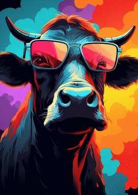 Cow With Sunglasses