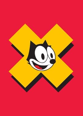 Felix the Cat Letter X