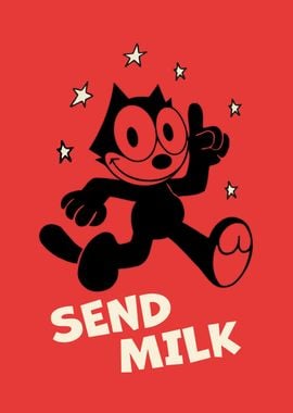 Felix the Cat Send Milk