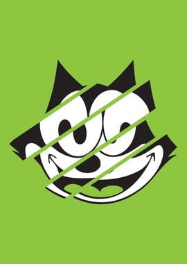 Felix the Cat Smile Green