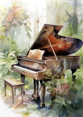 Piano in the forest