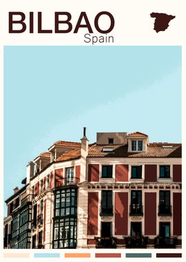 BILBAO TRAVEL POSTER