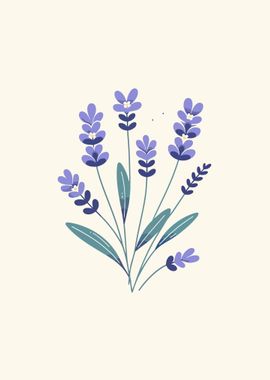 Serene Lavender Sprigs