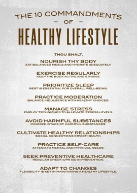 Healthy lifestyle