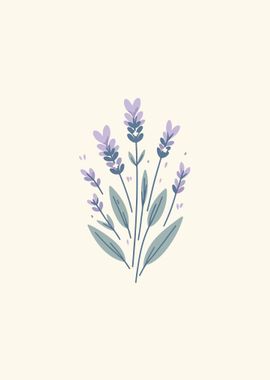 Serene Lavender Sprigs