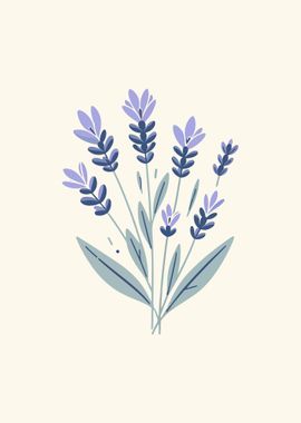 Serene Lavender Sprigs