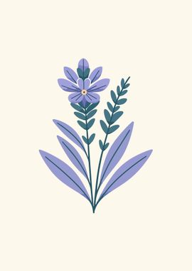 Serene Lavender Sprigs