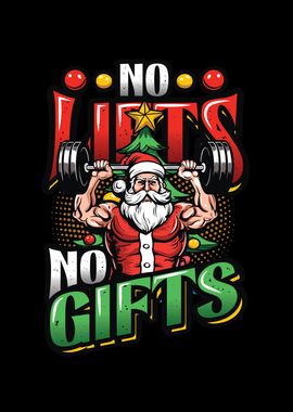 Weight Lifting Santa Gym