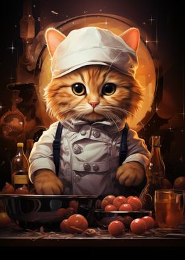 Chef Cook Cat