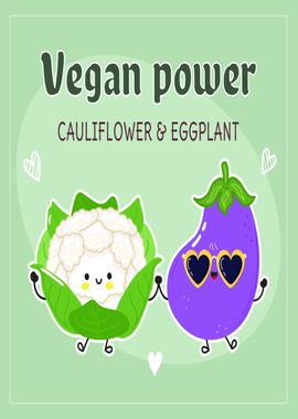 Eggplant and cauliflower