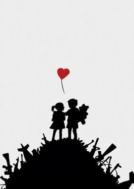 Red Balloon Girl Banksy 