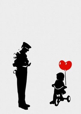 Red Balloon Girl Banksy