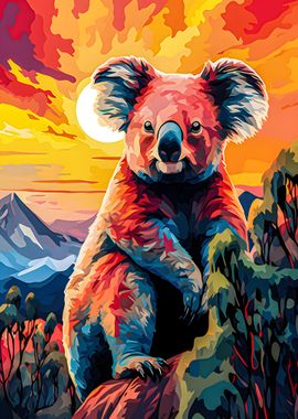 Vibrant Highland Koala