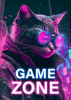 Game Zone Neon Cat