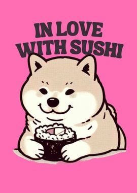 Cute kawaii pet sushi lover