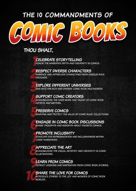 10 Commandments of Comic