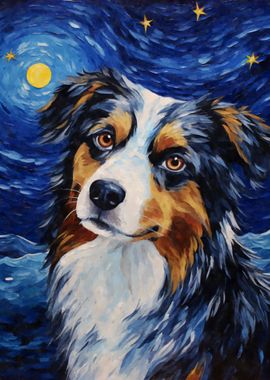 Australian Shepherd Night