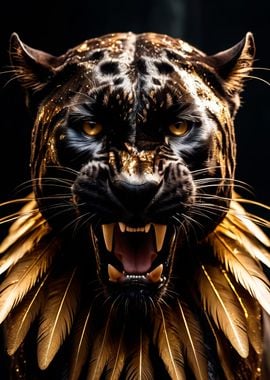 black and gold panther 