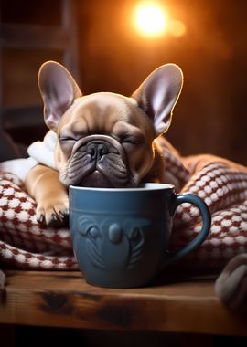 French Bulldog Coffee Dog