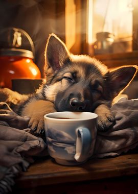 German Shepherd Coffee Dog