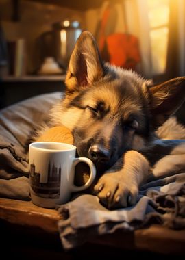 German Shepherd Coffee Dog