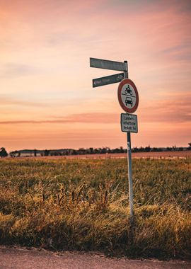 German Road Sign