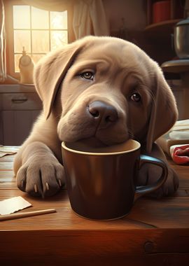 Labrador Dog Puppy Coffee