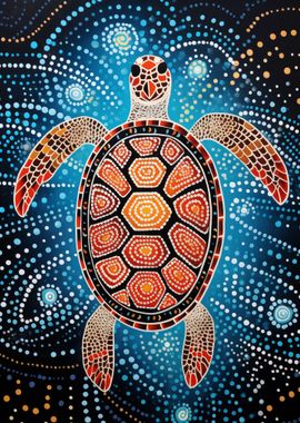 Aboriginal Turtle Dot 