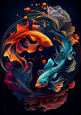 Koi fish bring luck