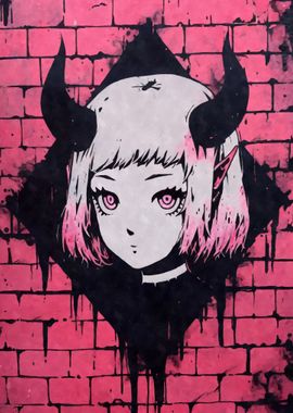 Devil Goth Anime Girl