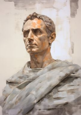 Julius Caesar Oil Portrait