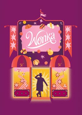 Wonka Shop' Poster, picture, metal print, paint by Wonka