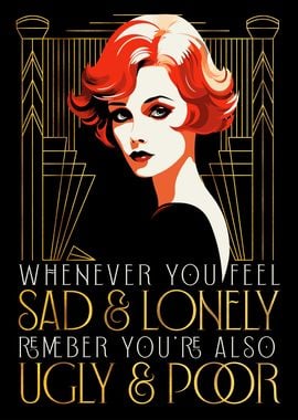 Funny Art Deco Print