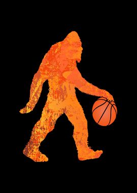 Bigfoot basketball flame