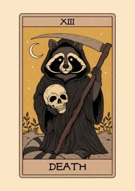 Death Raccoons Tarot