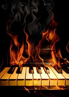 Piano in Flames