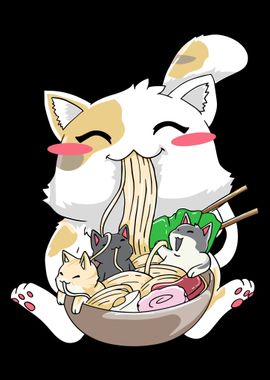 Anime Ramen Cat