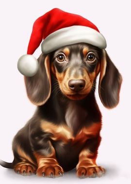 Christmas Dachshund