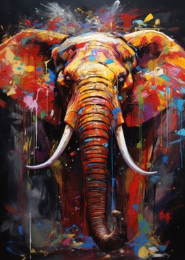 Elephant Abstract