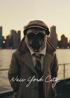 Stylish Fashion Pug NYC