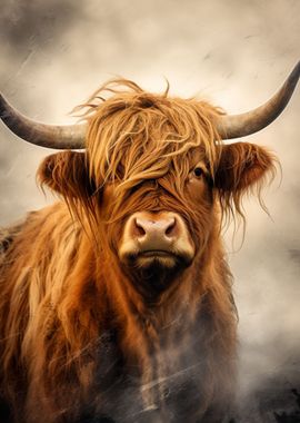 Highland Cow Portrait