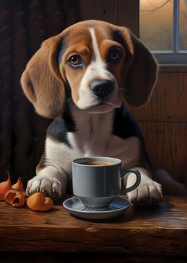 Cute Dog Puppy Coffee Pup