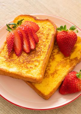 French toast strawberry